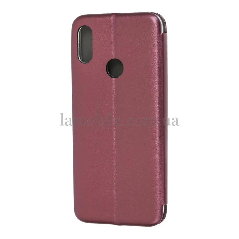 Чехол книжка Premium для Xiaomi Redmi Note 7 бордовый