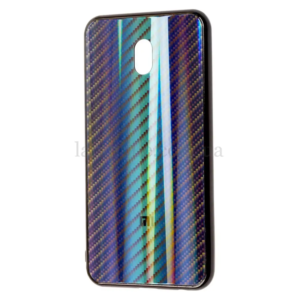 Чехол для Xiaomi Redmi 8A Carbon Gradient Hologram черный