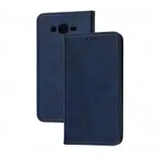 Чехол книжка для Samsung Galaxy J7 (J700) Black magnet синий