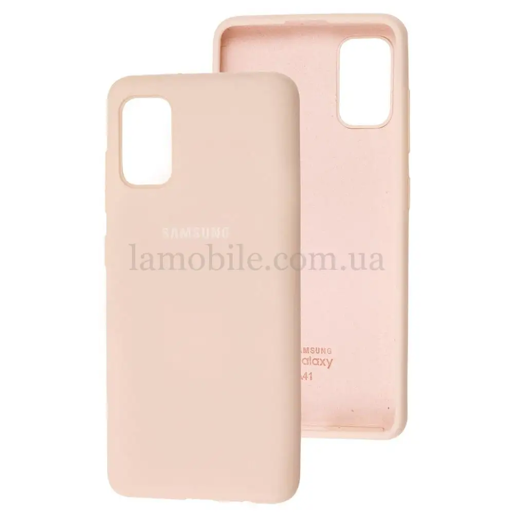 Чохол для Samsung Galaxy A41 (A415) Silicone Full рожевий пісок