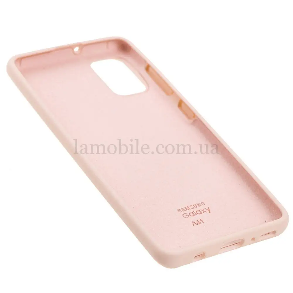 Чохол для Samsung Galaxy A41 (A415) Silicone Full рожевий пісок