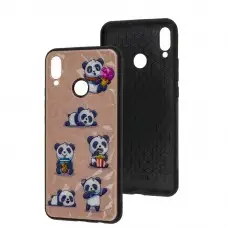 Чехол для Huawei P Smart Plus Wave Majesty baby panda/light pink