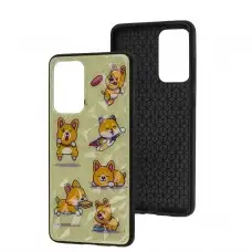 Чехол для Samsung Galaxy A52 Wave Majesty funny corgi/pink sand