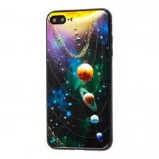 Чехол для iPhone 7 Plus / 8 Plus Glass Галактика