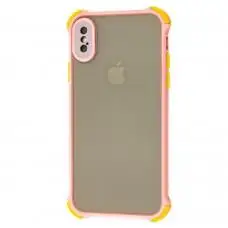 Чехол для iPhone X / Xs LikGus Totu corner protection розовый