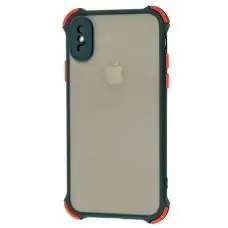 Чехол для iPhone X / Xs LikGus Totu corner protection оливковый