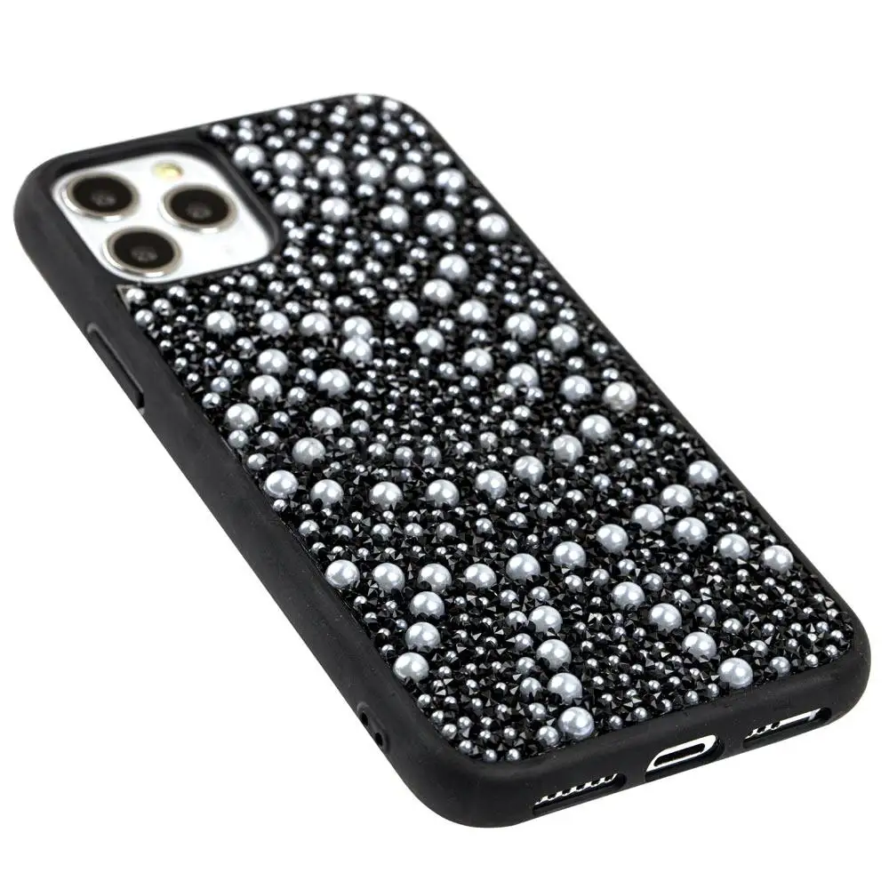 Чехол для iPhone 11 Pro Bling World Ornament Pearl Diamonds черный