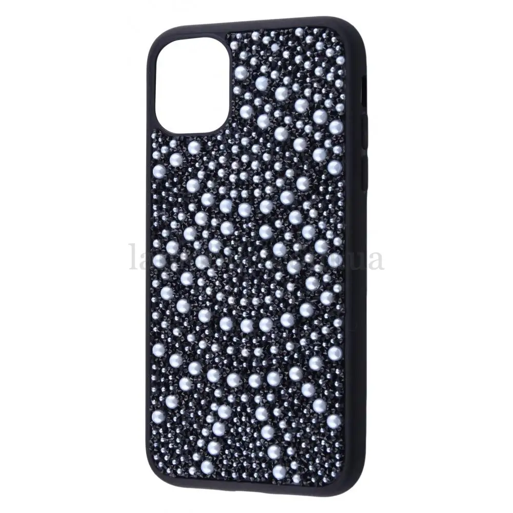 Чехол для iPhone 11 Pro Bling World Ornament Pearl Diamonds черный