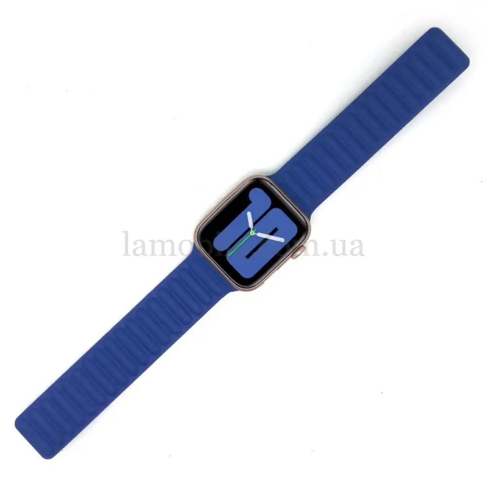 Ремешок для Apple Watch 42/44mm Leather Link baltic blue