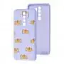 Чехол для Xiaomi Redmi Note 8 Pro Wave Fancy sleeping corgi / light purple