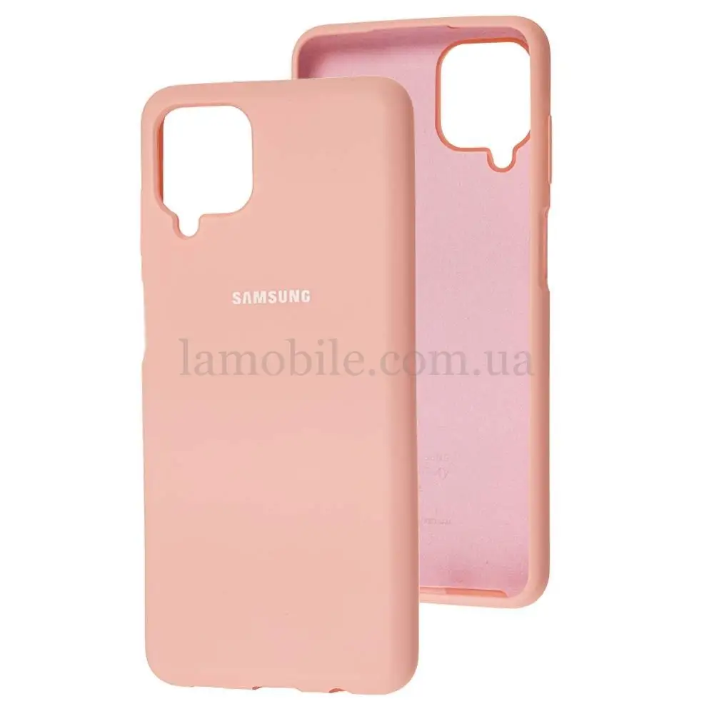 Чехол для Samsung Galaxy A12 (A125) Silicone Full розовый / pudra