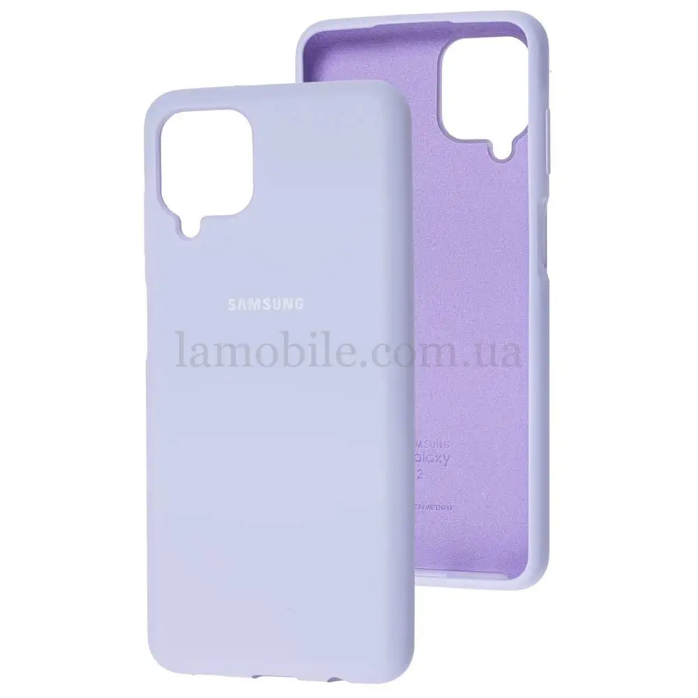 Чехол для Samsung Galaxy A12 (A125) Silicone Full сиреневый / dasheen