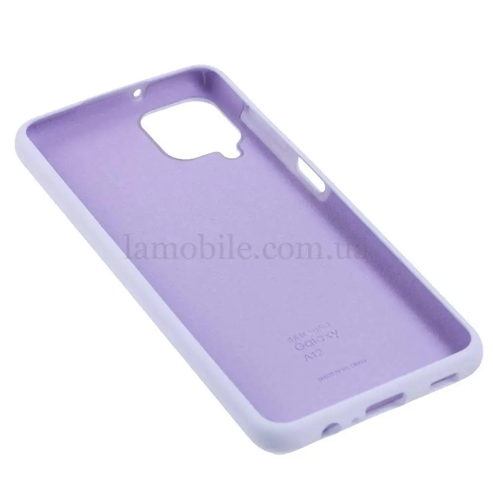Чехол для Samsung Galaxy A12 (A125) Silicone Full сиреневый / dasheen