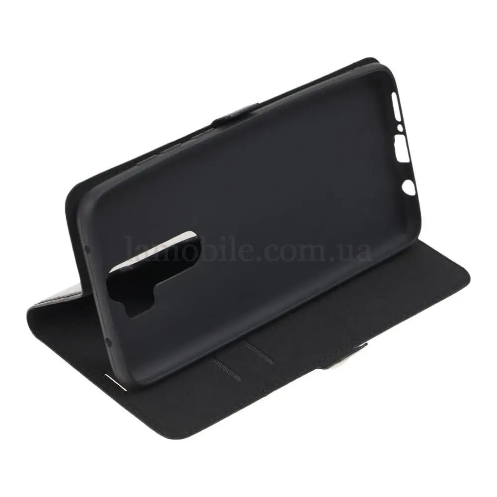Чехол книжка для Xiaomi Redmi Note 8 Pro Side Magnet черный