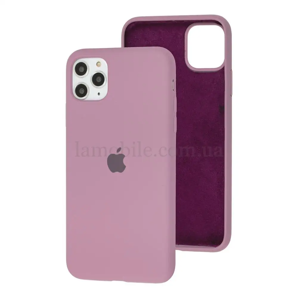 Чохол для iPhone 11 Pro Max Silicone Full black currant