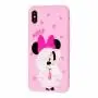 Чохол 3D для iPhone X / Xs Disney Minnie Mouse рожевий