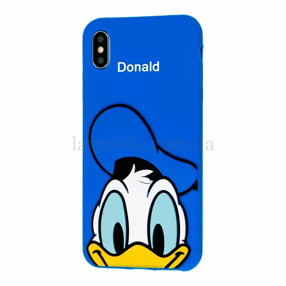 Чехол 3D для iPhone X / Xs Disney Donald синий