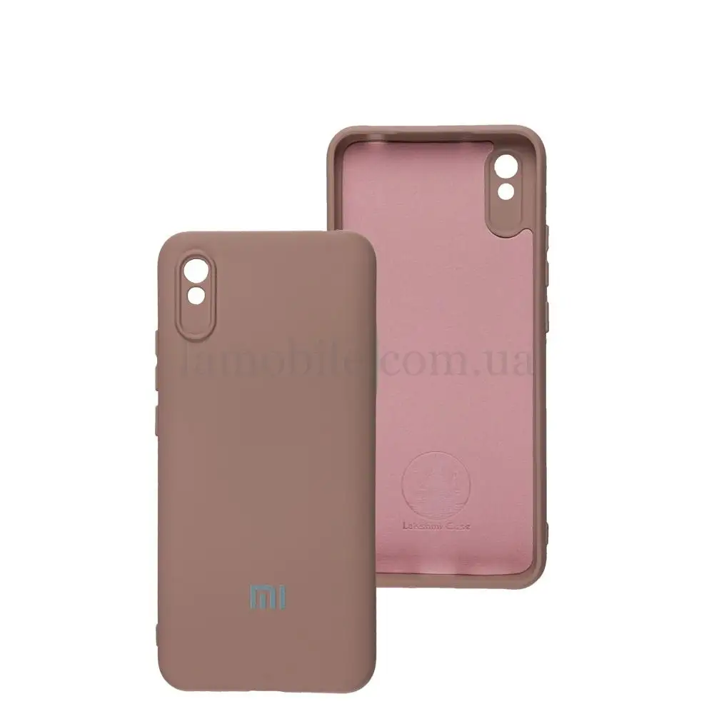 Чохол для Xiaomi  Redmi 9A Silicone Full camera pink sand