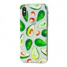 Чехол для iPhone X / Xs Lovely "авокадо"