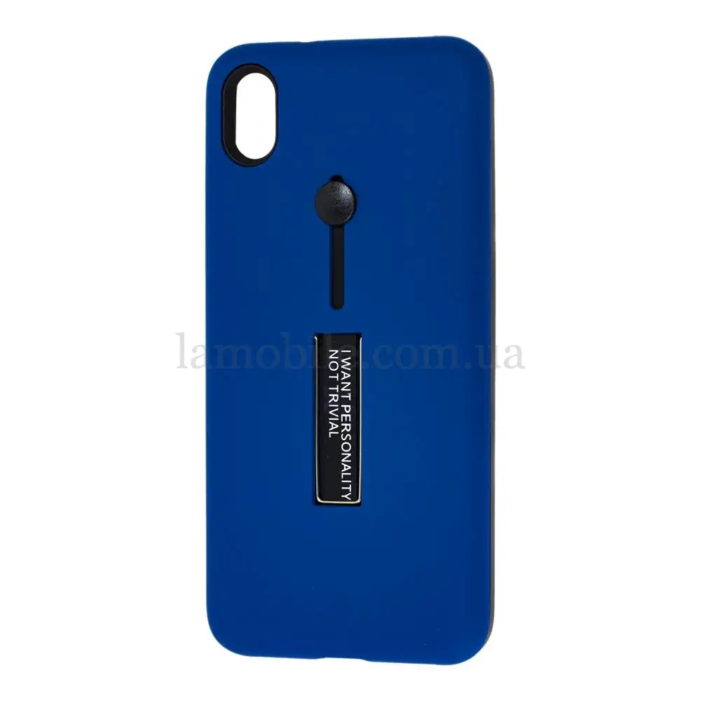 Чехол для Xiaomi Redmi 7A Kickstand темно-синий