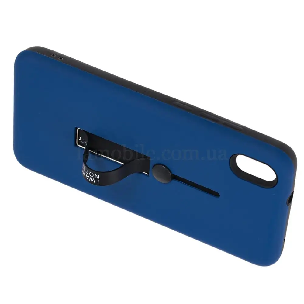 Чехол для Xiaomi Redmi 7A Kickstand темно-синий