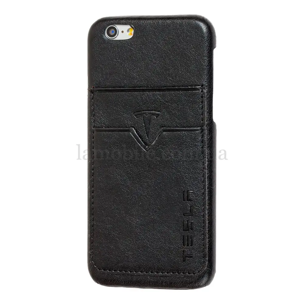 Tesla Card Holder Case для iPhone 6 черный