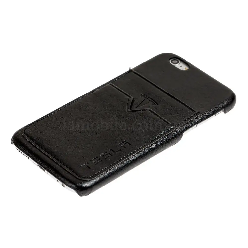 Tesla Card Holder Case для iPhone 6 черный
