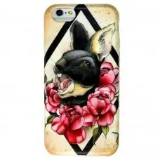 Чехол для iPhone 6 кролик в цветах