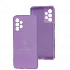 Чехол для Samsung Galaxy A52 Silicone Full Трезубец лавандовый / light purple