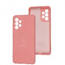 Чехол для Samsung Galaxy A52 Silicone Full Трезубец розовый / light pink