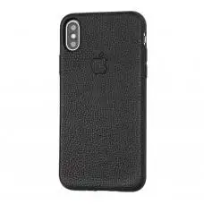 Чехол для iPhone X / Xs Leather cover черный