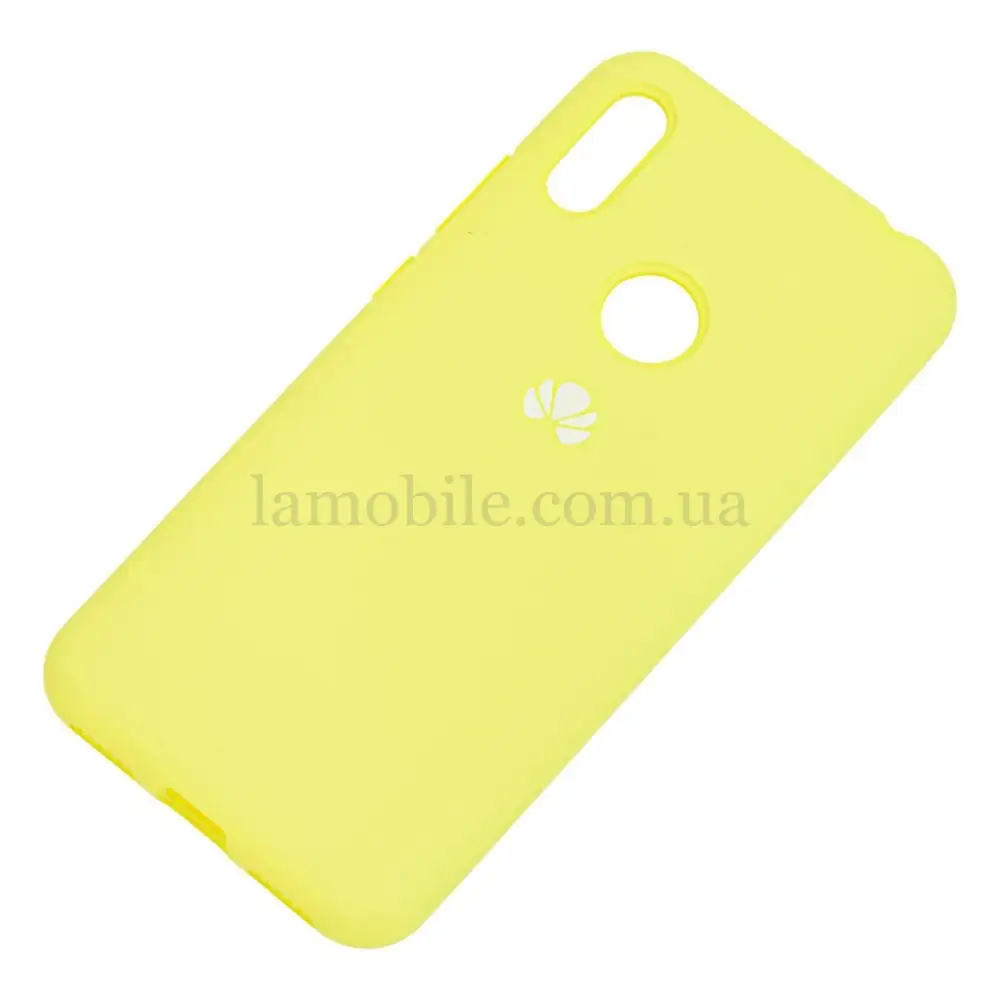 Чохол для Huawei Y6 2019 Silicone Full лимонний