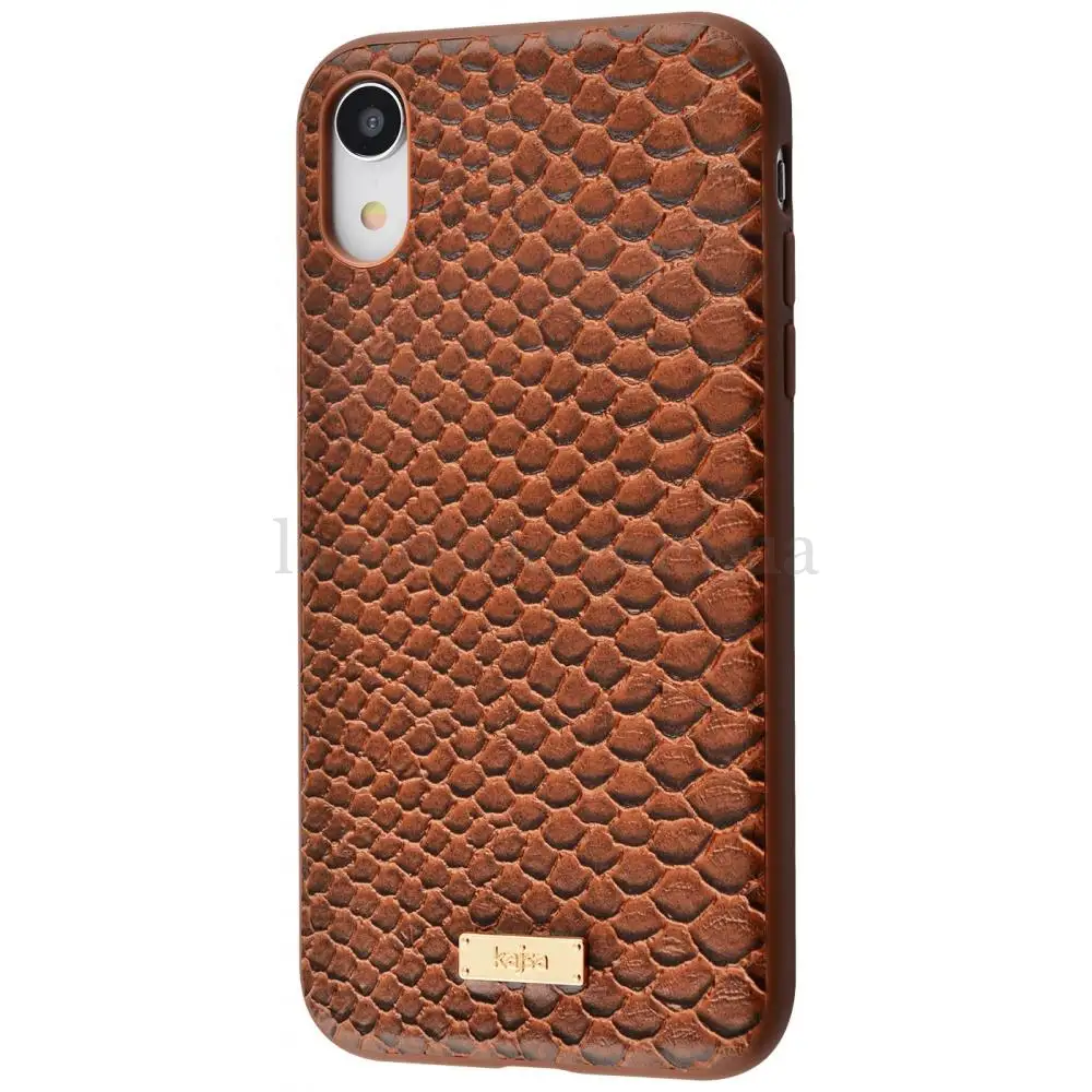 Чохол для iPhone Xr Kajsa Snake Pattern коричневий