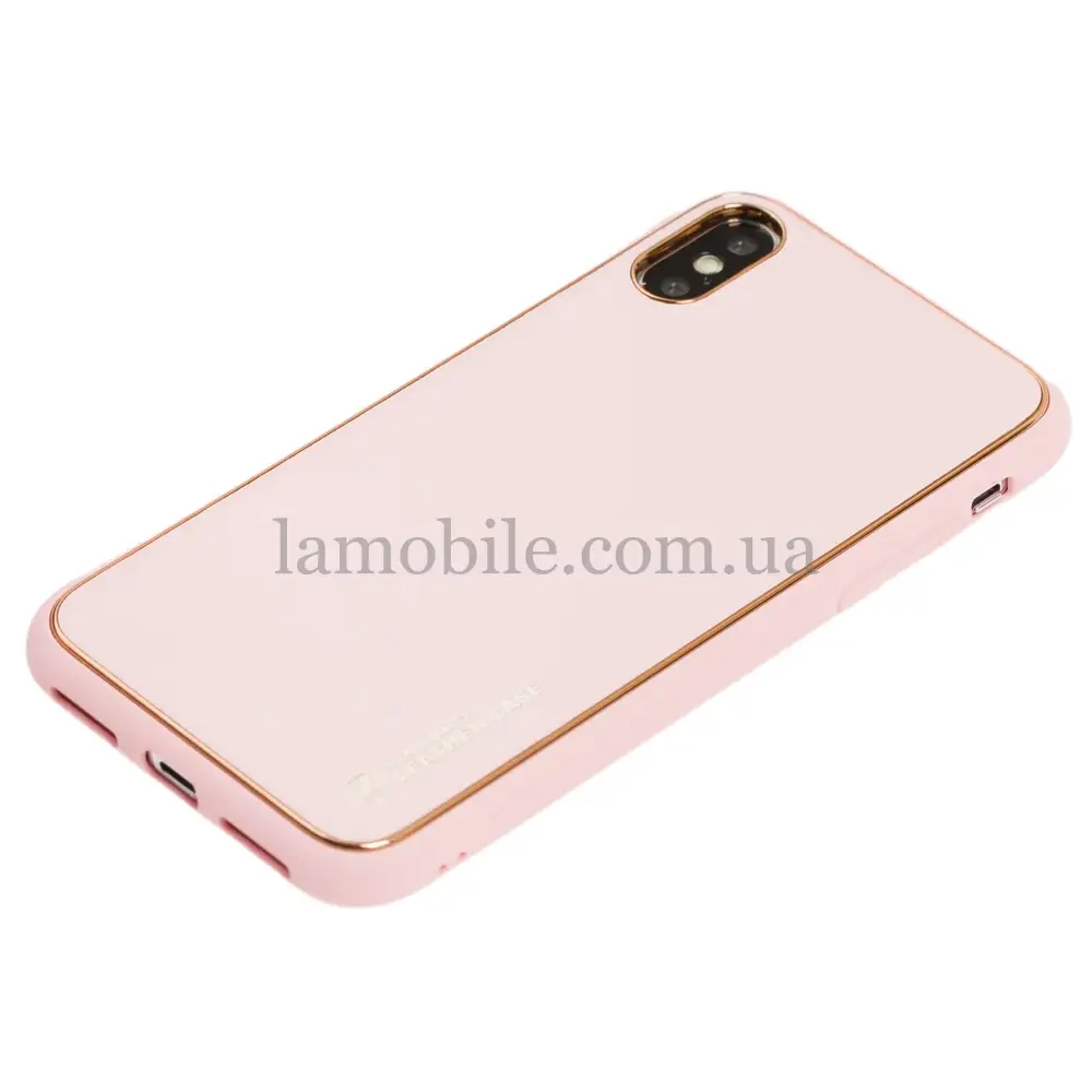 Чехол для iPhone X / Xs Leather Xshield pink