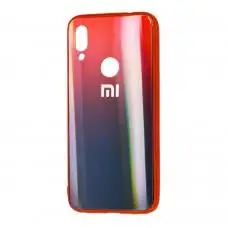 Чехол для Xiaomi Redmi 7 Aurora с лого красный