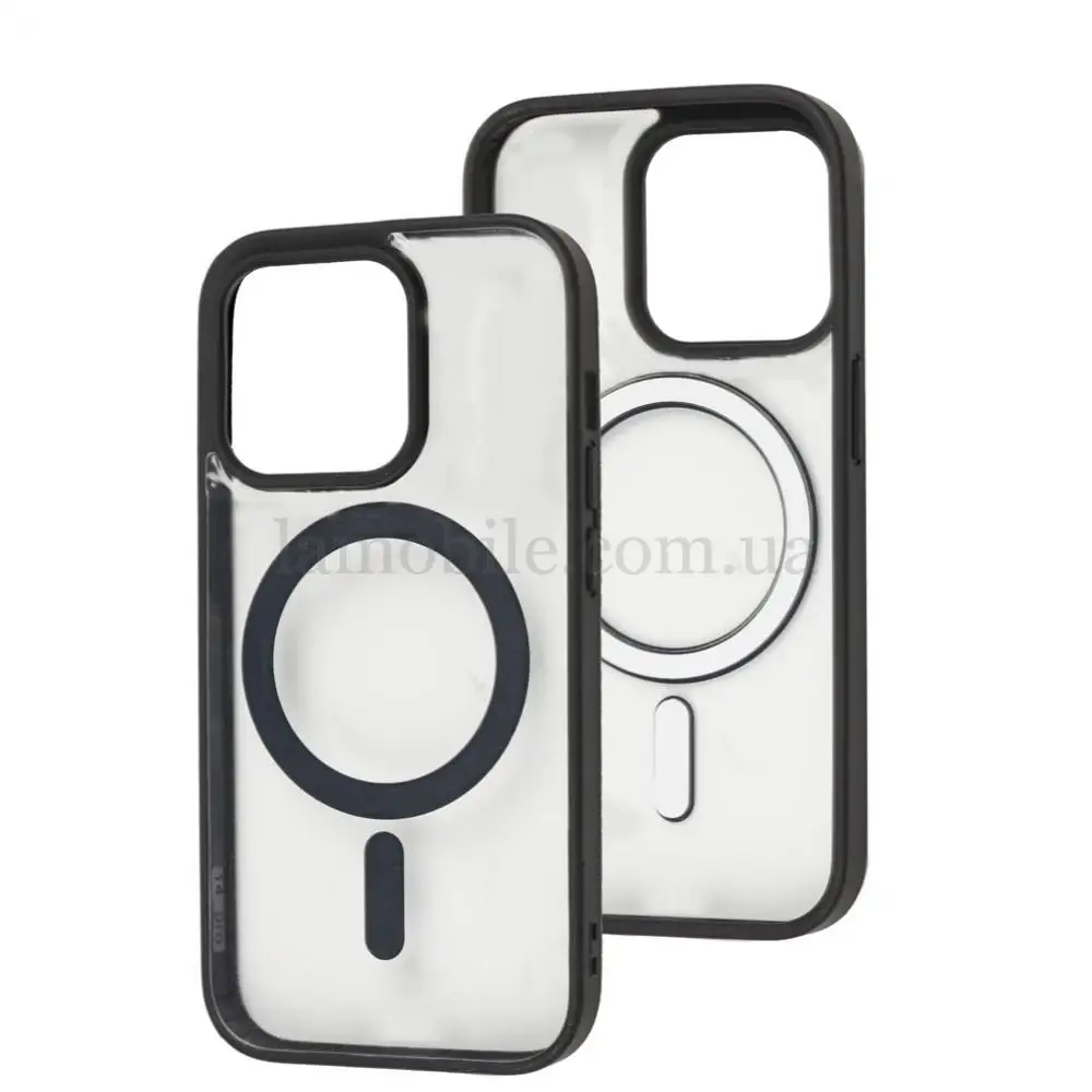 Чохол для iPhone 14 Pro Color MagSafe чорний