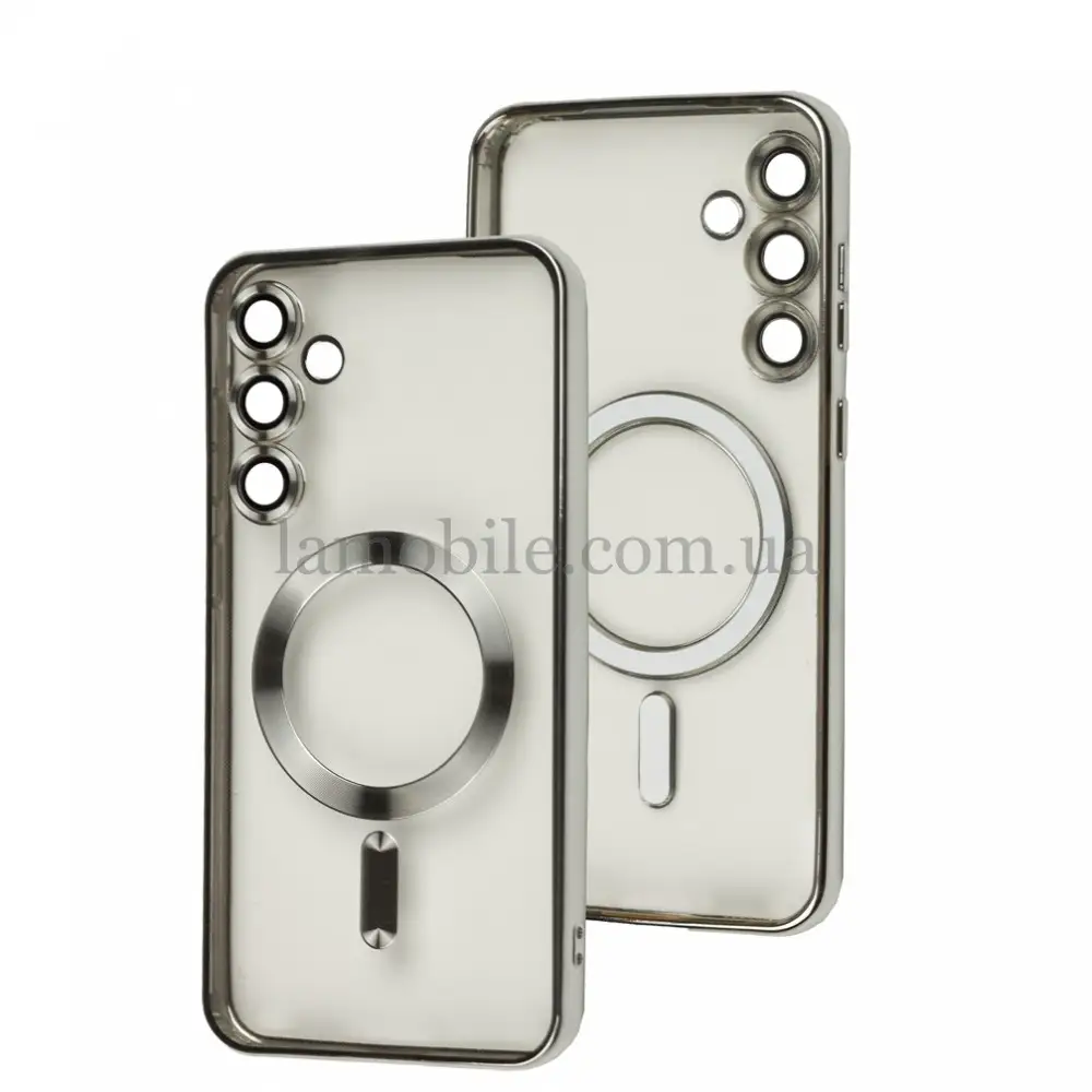 Чохол для Samsung Galaxy S23 FE (S711) WAVE Metal Color MagSafe silver