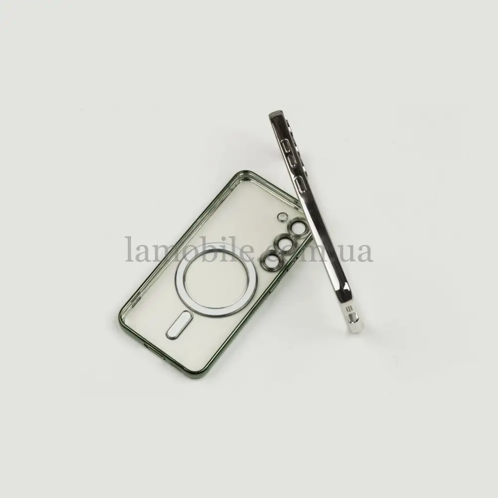 Чохол для Samsung Galaxy S23 FE (S711) WAVE Metal Color MagSafe silver