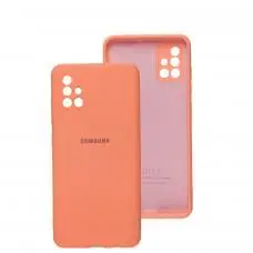 Чехол для Samsung Galaxy A51 (A515) / M40s Silicone Separate camera персиковый