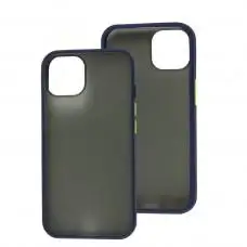 Чохол для iPhone 14 LikGus Maxshield синій
