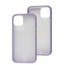 Чохол для iPhone 14 LikGus Maxshield бузковий