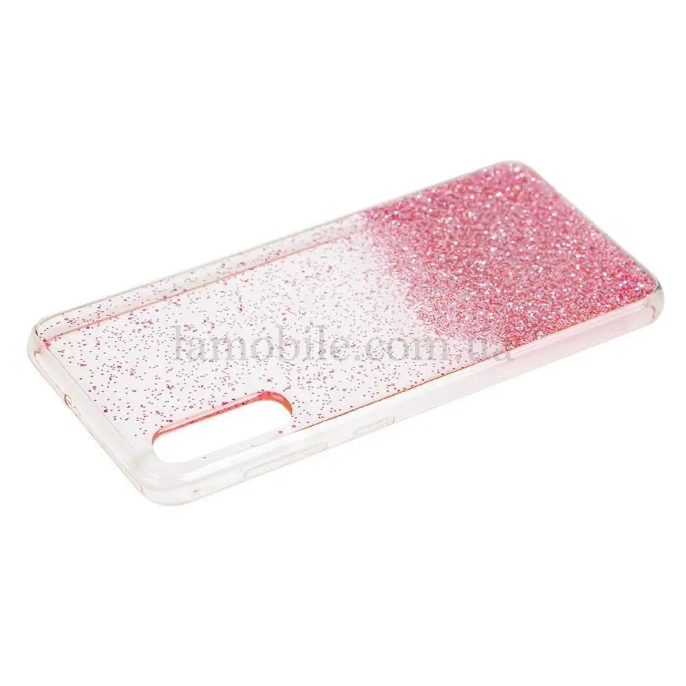 Чехол для Samsung Galaxy A50 / A50s / A30s Fashion блестки + popsocket розовый
