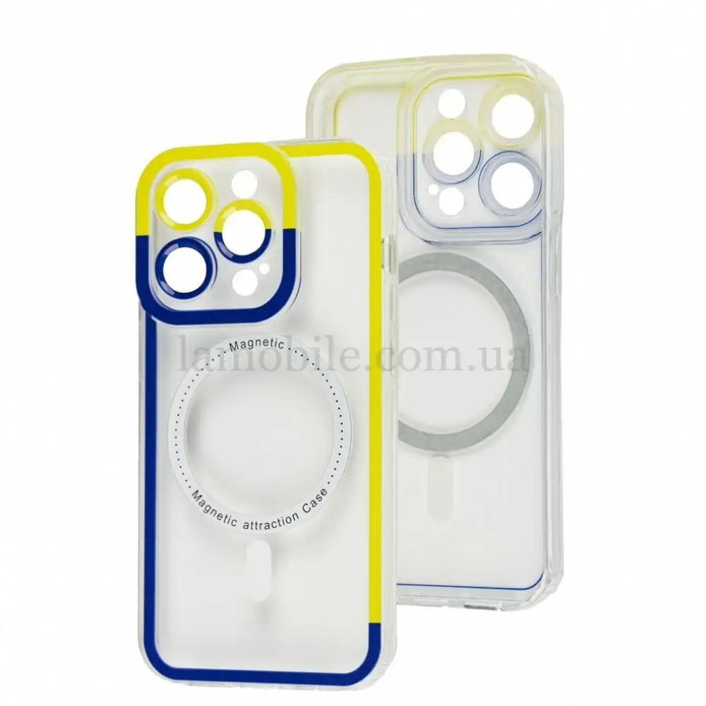 Чохол для iPhone 14 Pro MagSafe clear прозорий