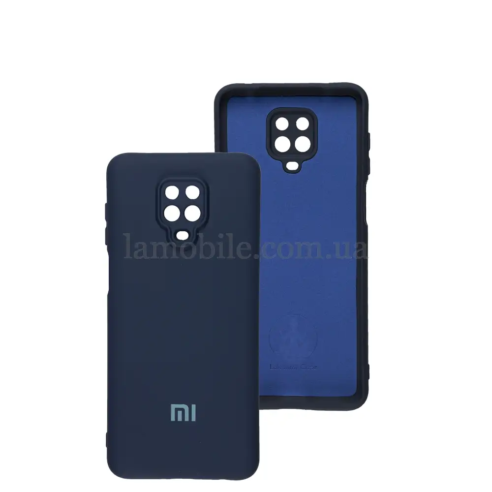 Чохол для Xiaomi  Redmi Note 9s / 9 Pro Silicone Full camera midnight blue