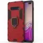 Чехол для Samsung Galaxy S10 (G973) Transformer Ring ударопрочный с кольцом красный