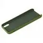 Чехол silicone case для iPhone Xs Max army green 
