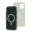 Чохол для iPhone 12 Pro Max Clear color MagSafe green