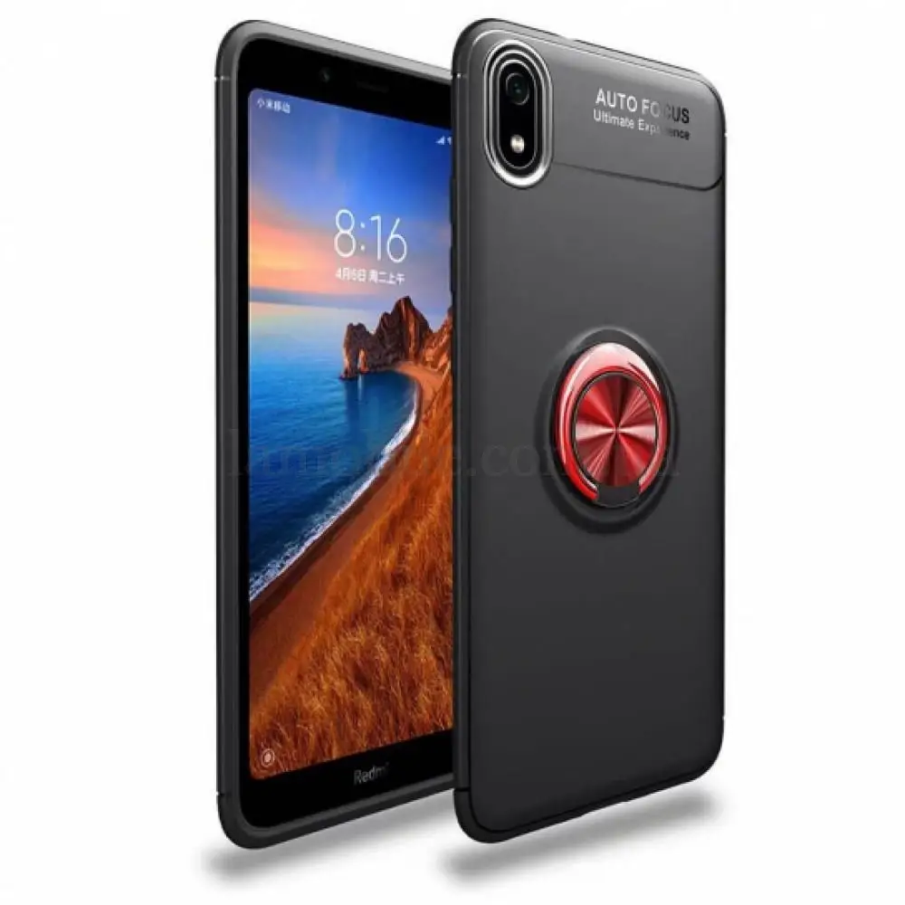 Чохол для Xiaomi Redmi 7A Deen під магнітний утримувач чорний/червоний