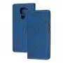 Чохол книжка Business Leather для Xiaomi Redmi Note 9 синій