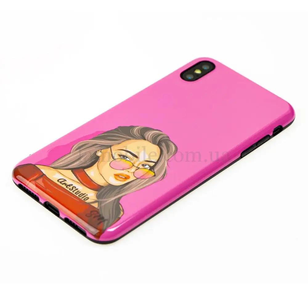 Чохол для iPhone X / Xs ArtStudio Girls Power "girl" рожевий